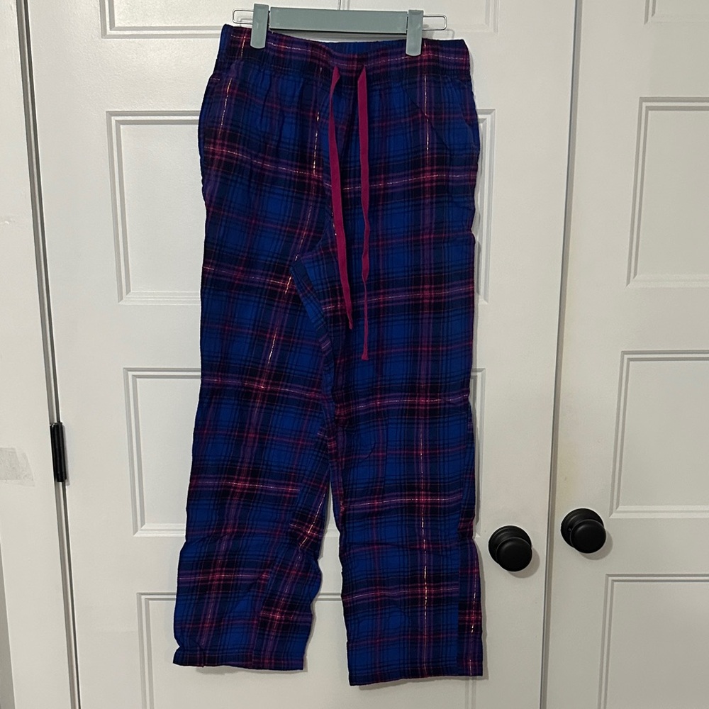 Sonoma Blue and Pink Plaid Pajama Pants